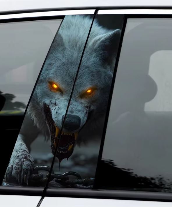 Wolf 2Pcs B-Pillar Trim Cover