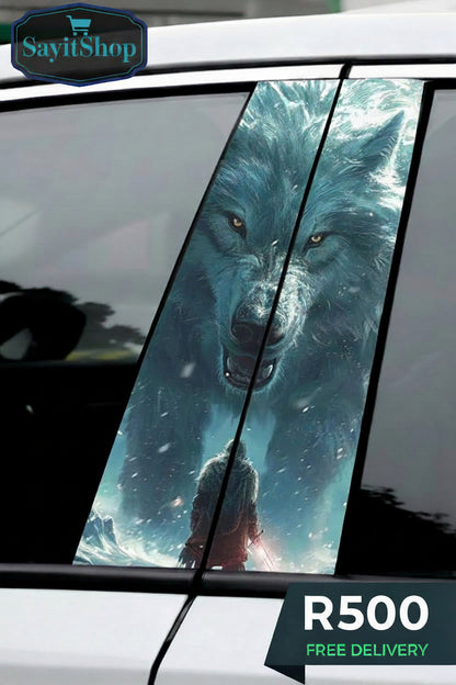 Wolf 2Pcs B-Pillar Trim Cover