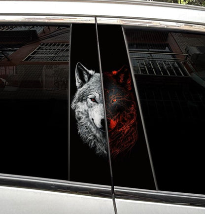 Wolf 2Pcs B-Pillar Trim Cover