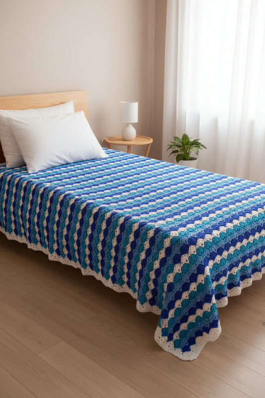 Hande Made Crochet Single Bed