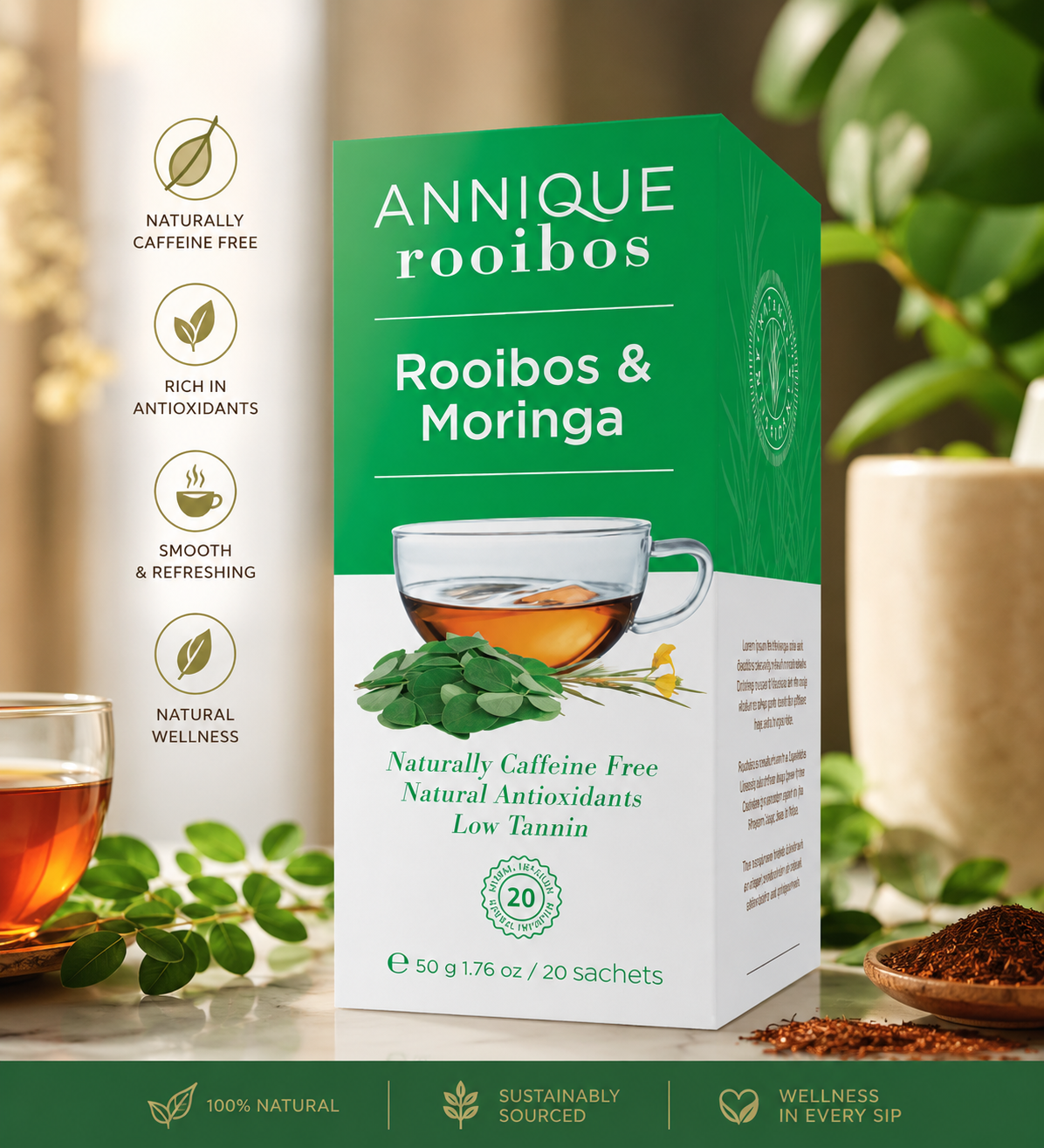 Rooibos & Moringa 50g
