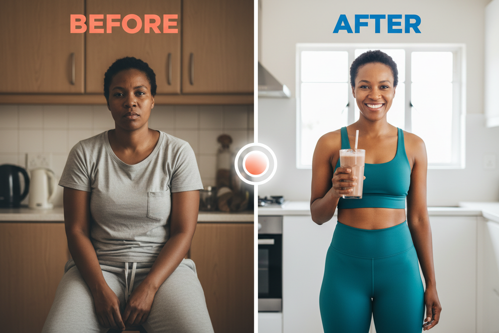 Before & After Lifestyle Shake Slider