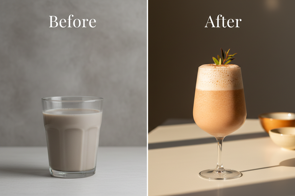 Before & After Shake - Forever Healthy Collagen with Rooibos