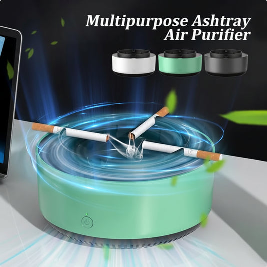 Smart Air-Purifying Ashtray with Anion Technology