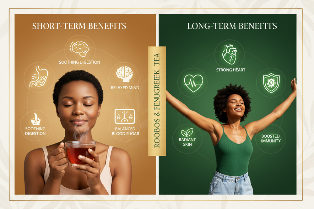 Rooibos & Fenugreek Before & After Slider Image